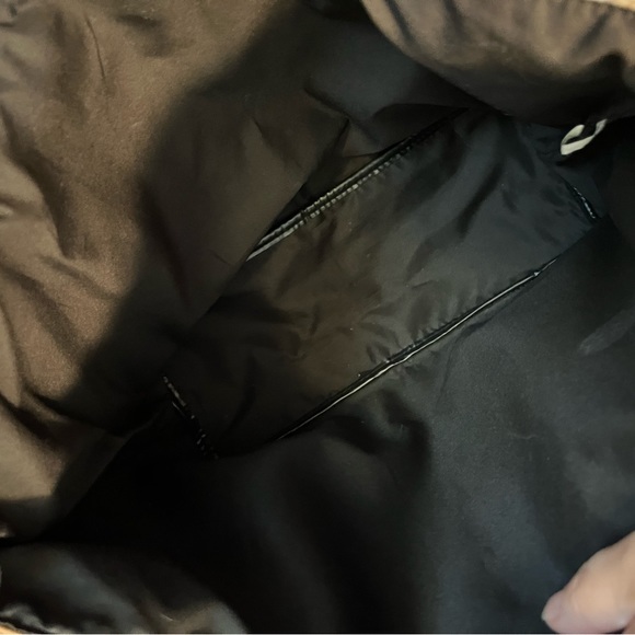 Thomas Kinkade tote. Tapestry design on front. Vegan leather back & bottom. - Picture 7 of 11